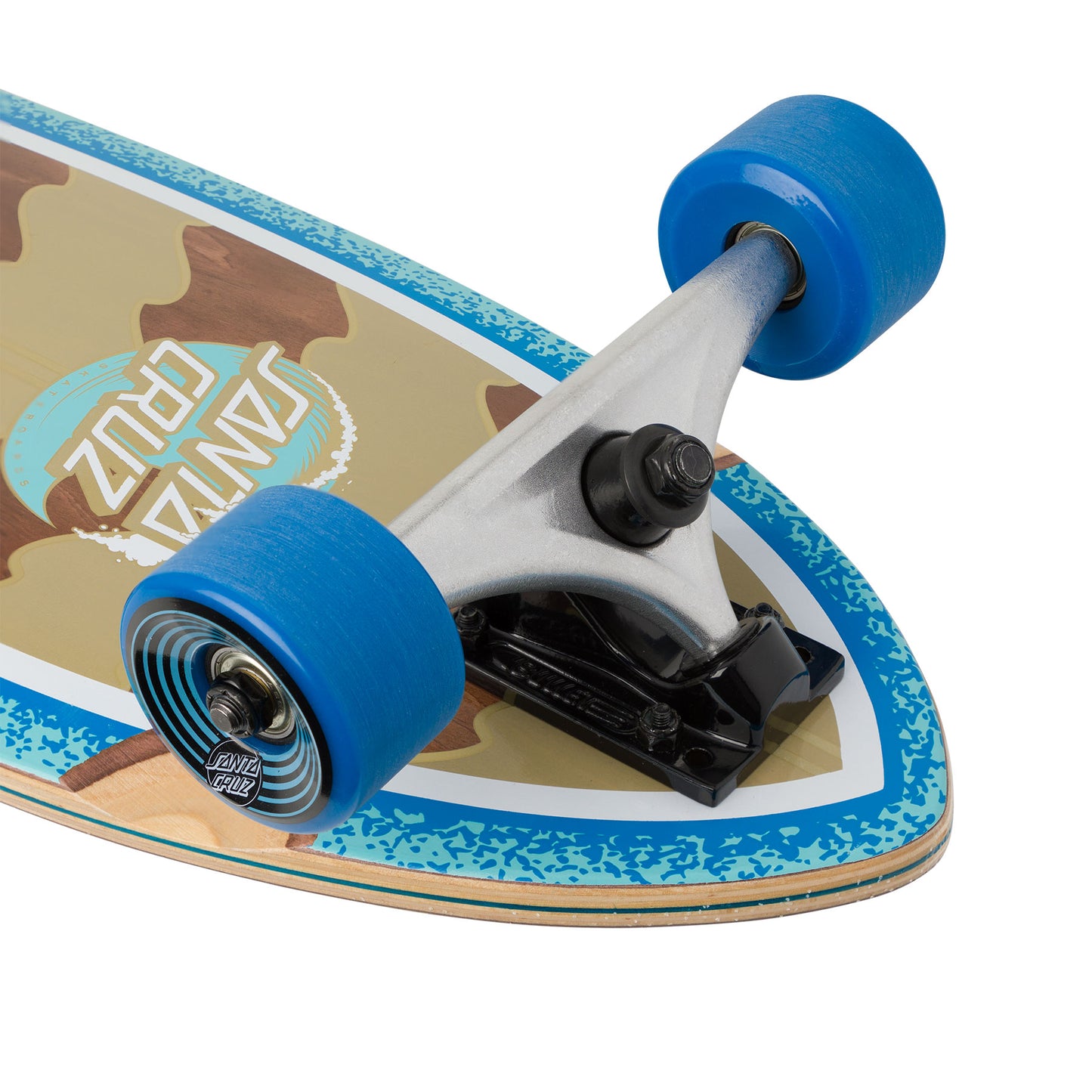 Santa Cruz Stipple Wave Dot 9.20in x 33in Pintail Longboard Complete