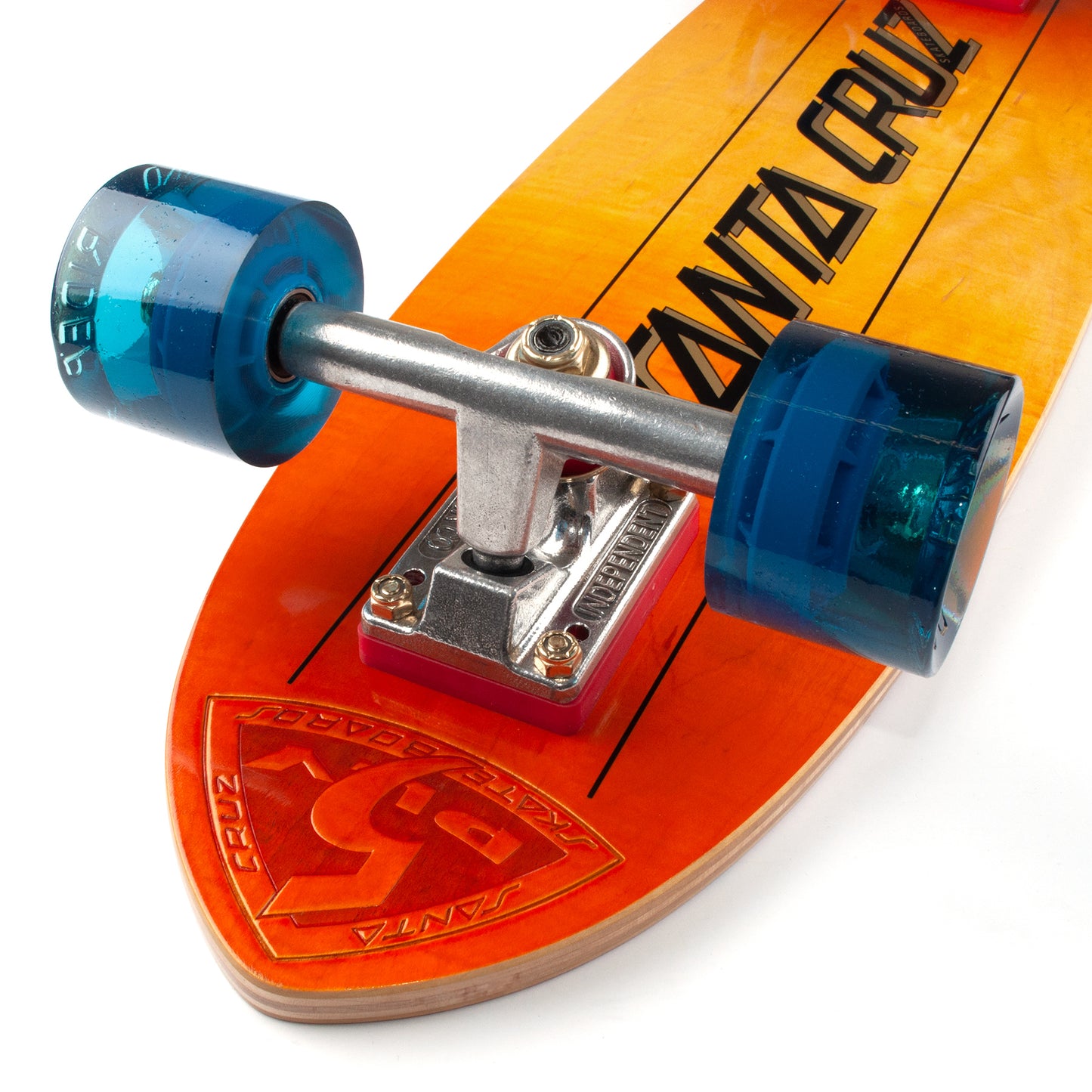 Santa Cruz 5-Ply Kicktail 7.45in x 27.04in Retro Mini Cruiser Longboard Complete