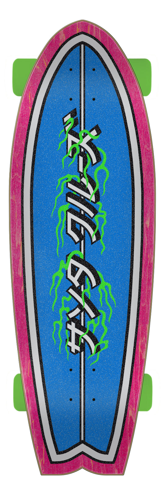 Santa Cruz Inferno Dot 8.8in x 27.7in Shark Cruiser Longboard Complete