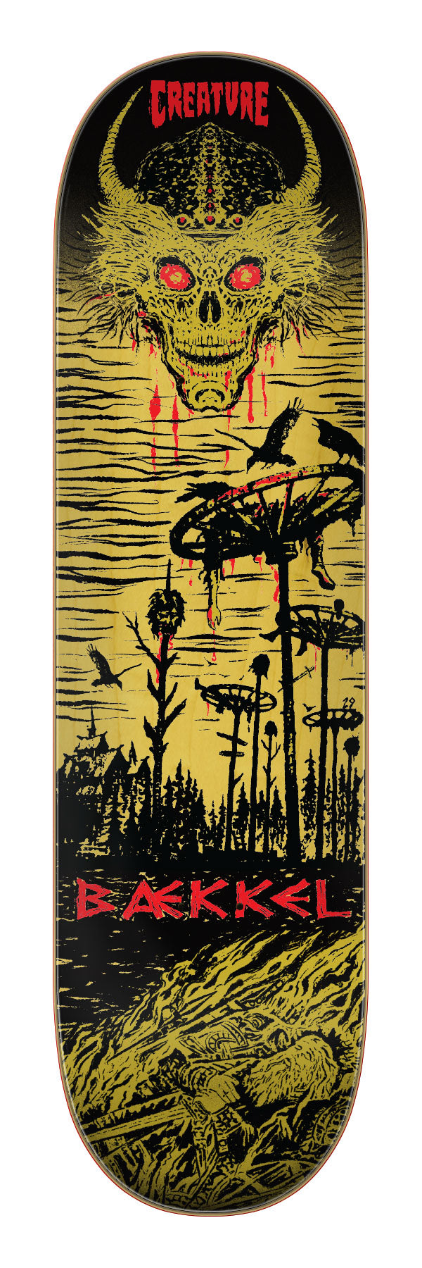 Creature Baekkel Wasteland Pro 8.60in x 32.11in Skateboard Deck