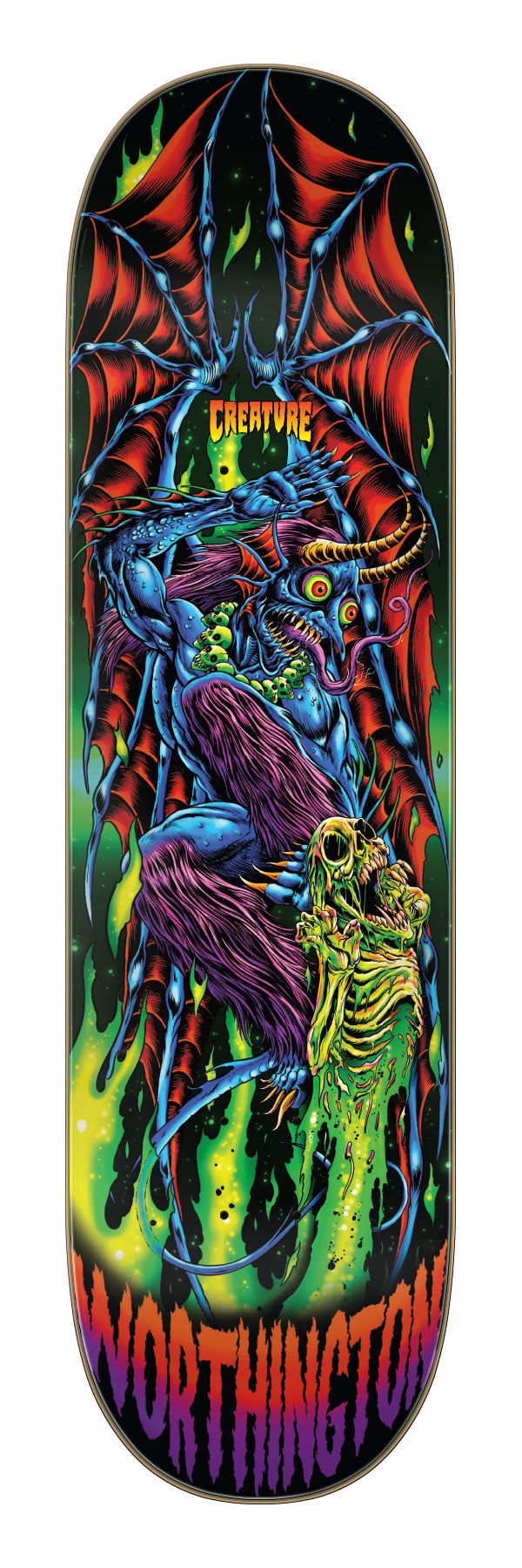 Creature Worthington Skullburn VX 8.60in x 32.11in Skateboard Deck