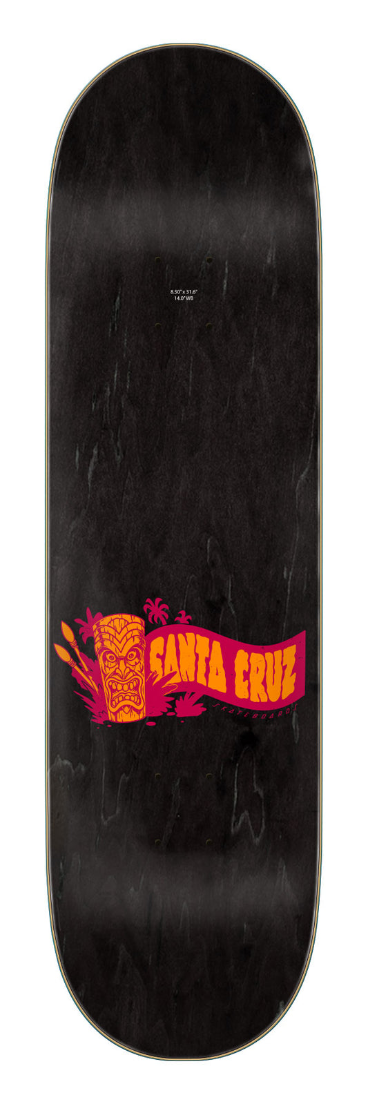 Santa Cruz Roskopp Tiki Mug Pro 8.50in x 31.60in Skateboard Deck