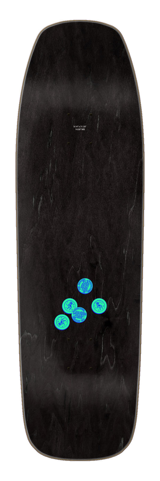 Santa Cruz Delfino Pinball Pro Shaped 9.14in x 31.50in Skateboard Deck