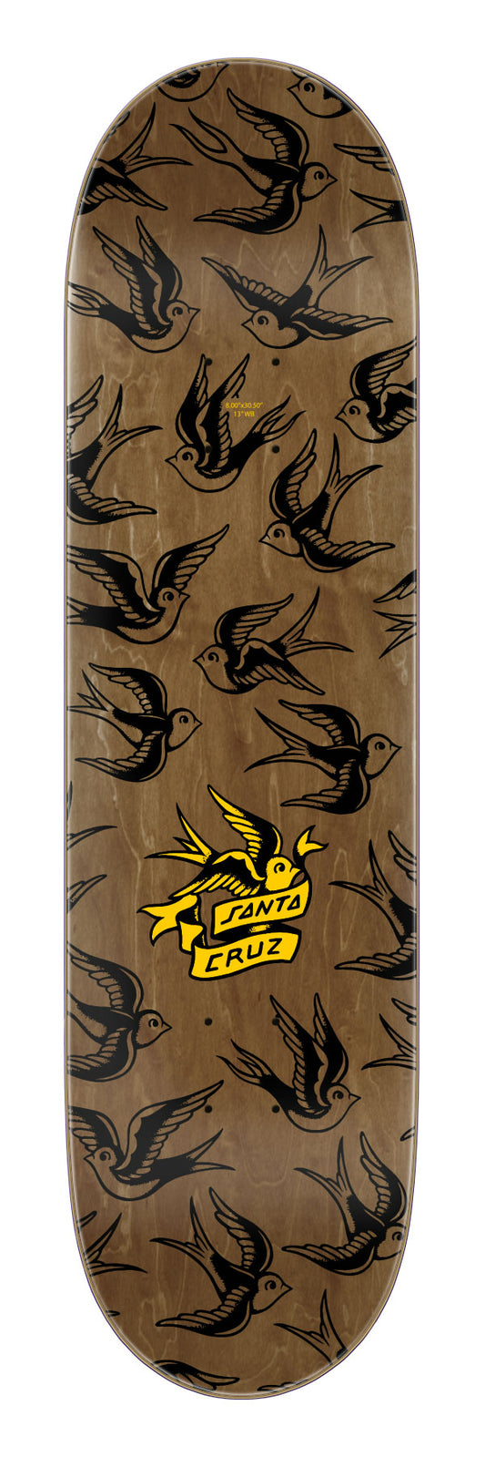 Santa Cruz Sommer Sparrows Pro 8.00in x 30.50in Skateboard Deck