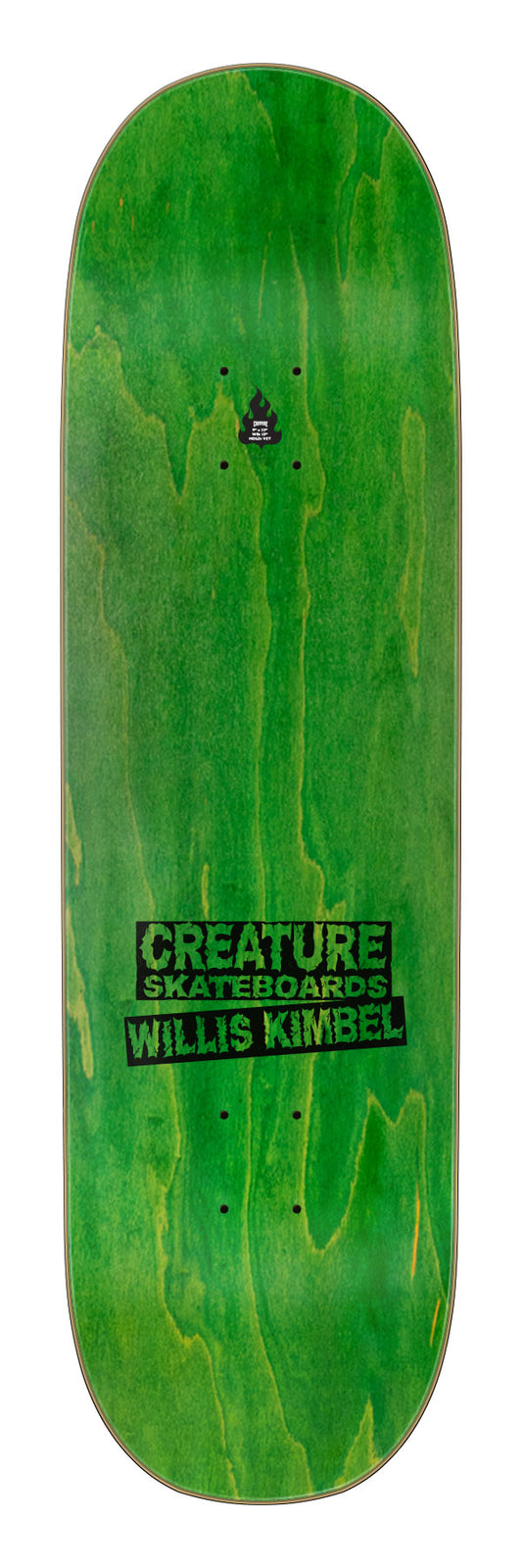 Creature Willis Kimbel Shred Party Deux Pro 9in x 33 in Skateboard Deck