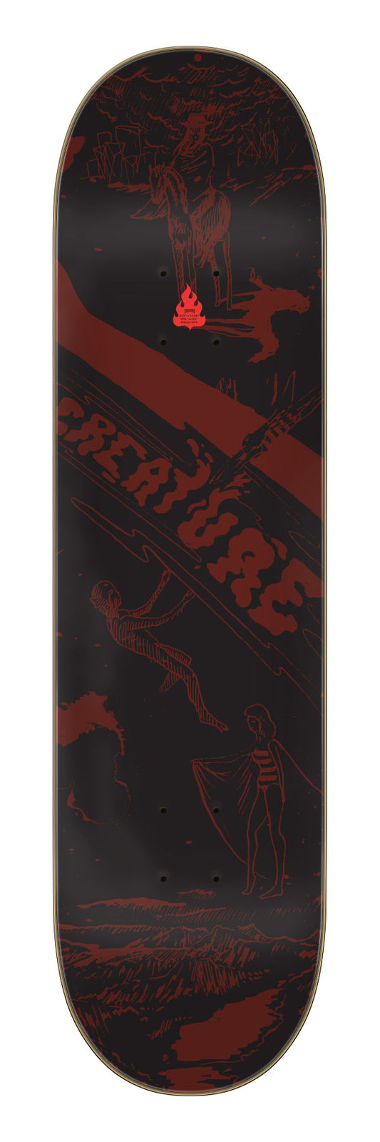 Creature Lockwood Lost Trail Pro 8.25in x 32.04in Skateboard Deck