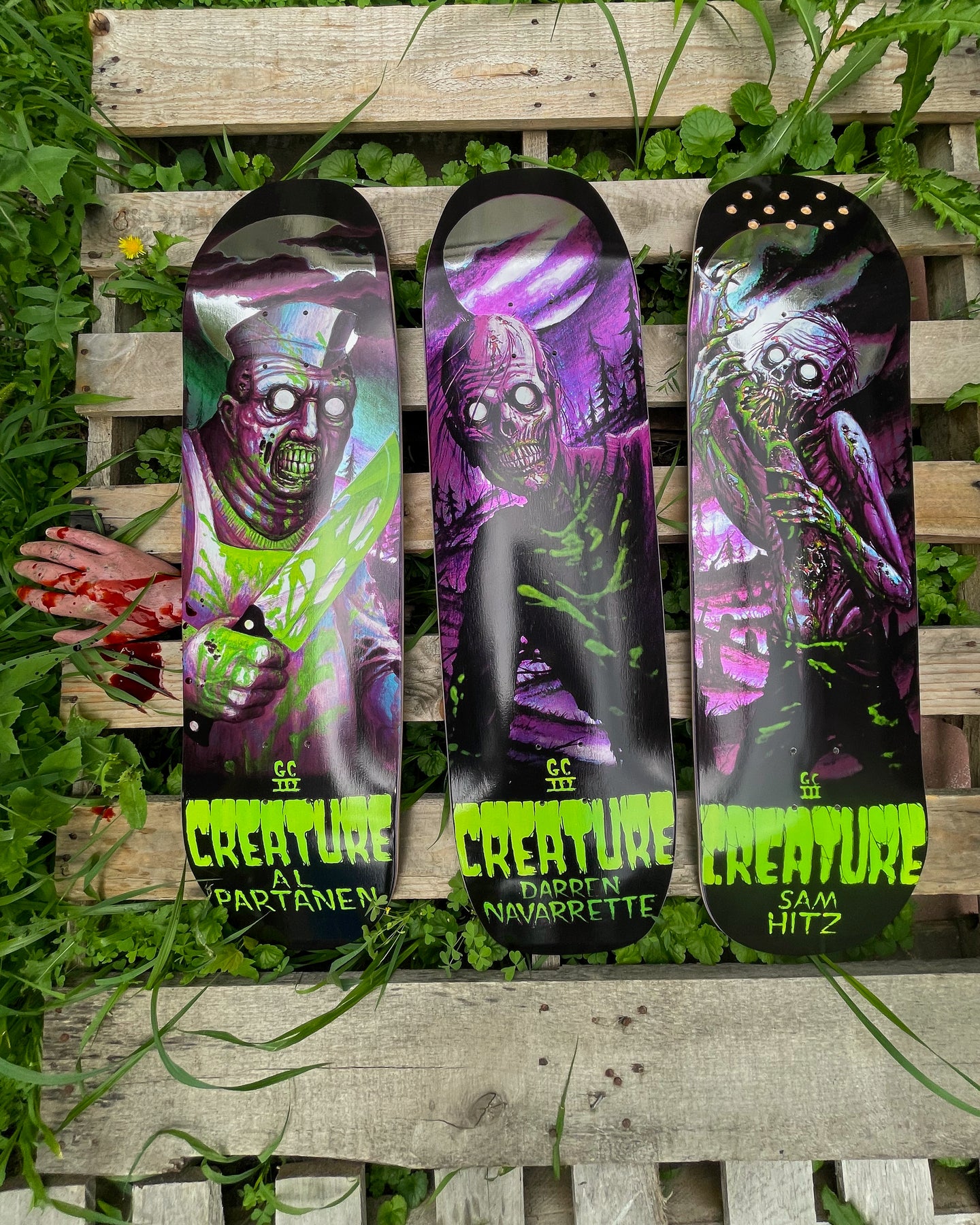 Creature Partanen Feeding Time XX Pro 8.8in x 32.2in Skateboard Deck