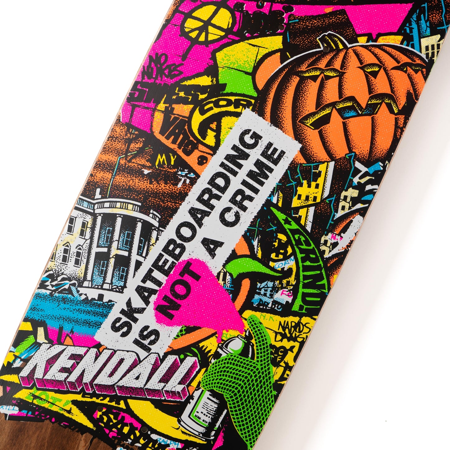 Santa Cruz Kendall Street Art Collage VX 9.0in x 32.00in Skateboard Deck