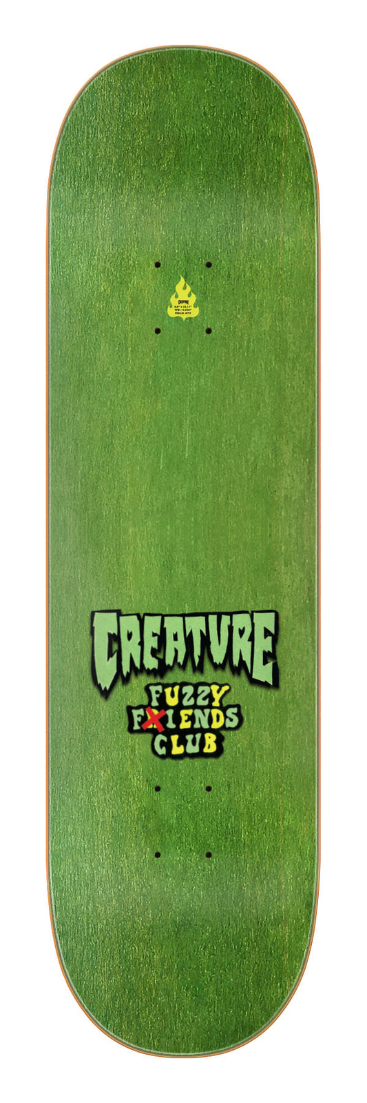 Creature Martinez Fuzzy Creature Fiends Pro 8.6in x 32.11in Skateboard Deck