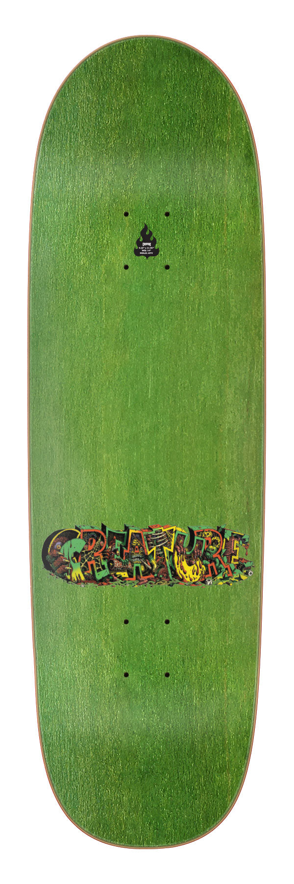 Creature Hallucination 9.25in x 31.95in Egg Shaped Skateboard Deck