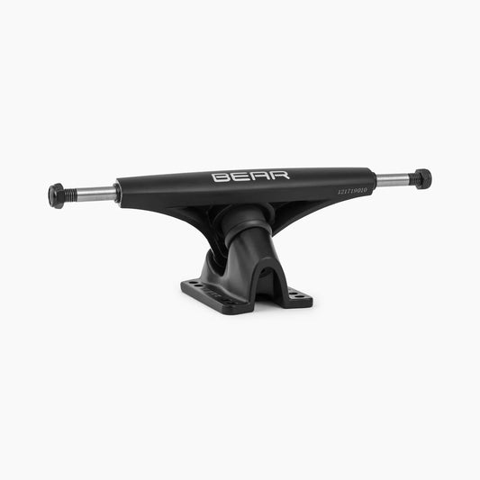 Bear Gen 6 (155mm 50°) Longboard Trucks - Black - 85a Grey Bushings