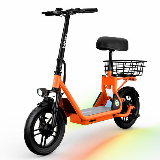 Hiboy Q2 Pro 411 Watt Electric Seat Scooter for Commuting Orange