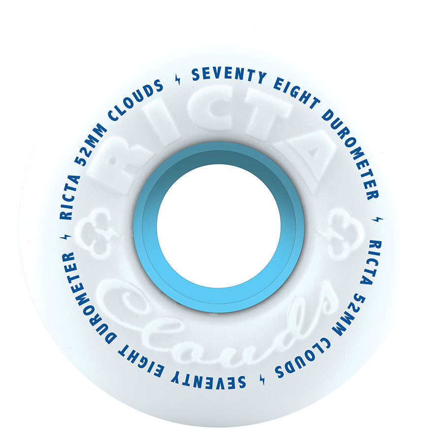 Ricta Wheels 52mm 78a Clouds Blue Skateboard Wheels