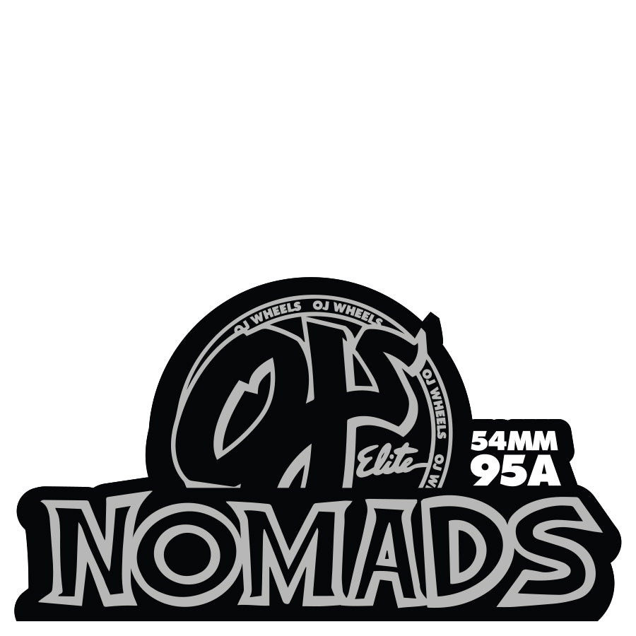 OJ Wheels 54mm 95a Elite White Nomads Skateboard Wheels