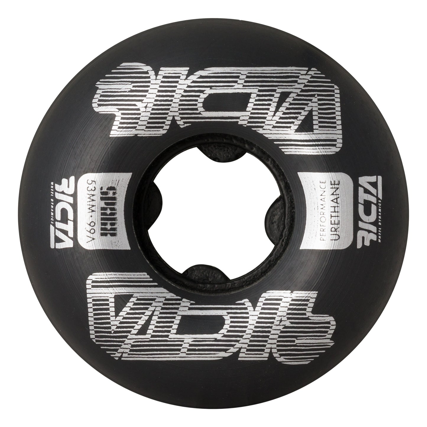 Ricta Wheels 53mm 99a Framework Sparx Black Skateboard Wheels