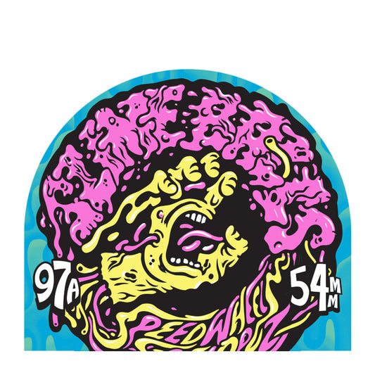 Slime Balls Wheels Vomit Mini Yellow 54mm 97a Skateboard Wheels