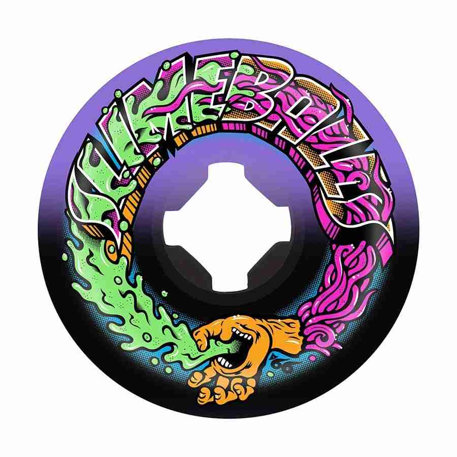 Slime Balls Wheels Greetings Speed Balls Purple/Black 53mm 99a Skate Wheels