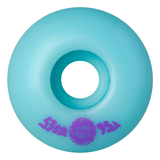 Slime Balls Wheels Snot Rockets 53mm 95a Pastel Blue Skateboard Wheels (Set of 4)