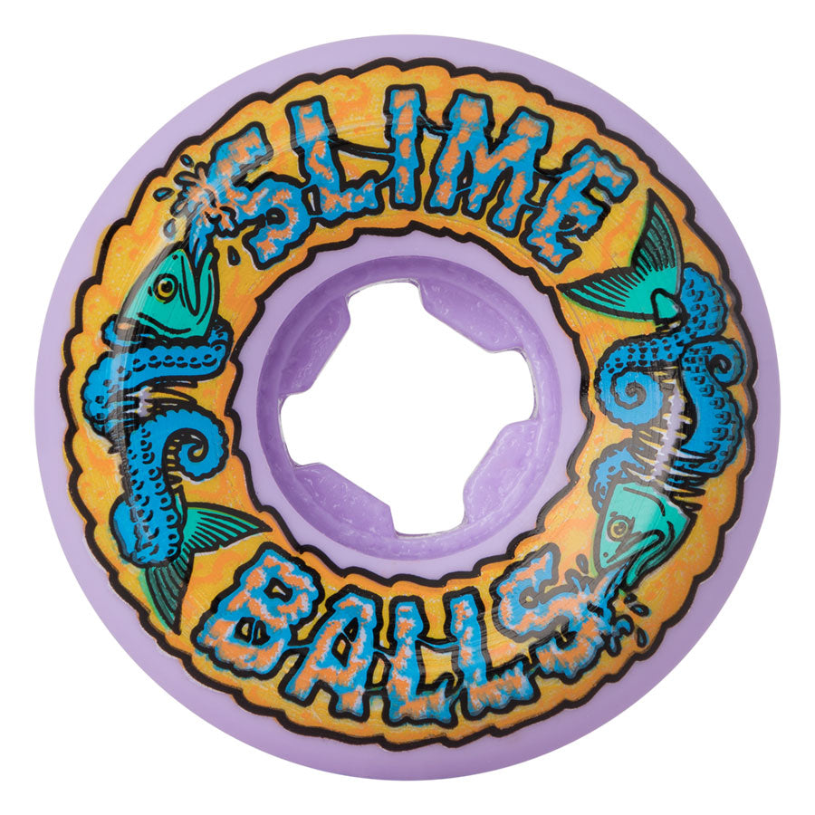 Slime Balls Wheels Fish Balls Speed Balls Purple 54mm 99a Skateboard Wheels