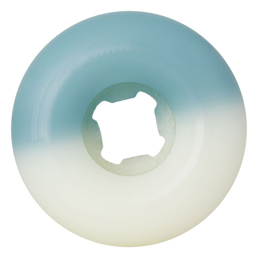 Slime Balls Wheels Hairballs 50-50 White/Teal 54mm 95a Skateboard Wheels
