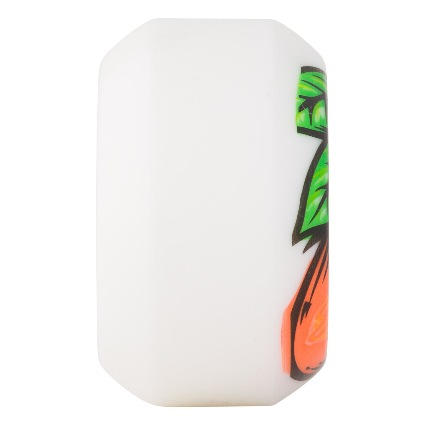 OJ Wheels 53mm 101a From Concentrate White Orange Hardline Skateboard Wheels (Set of 4)