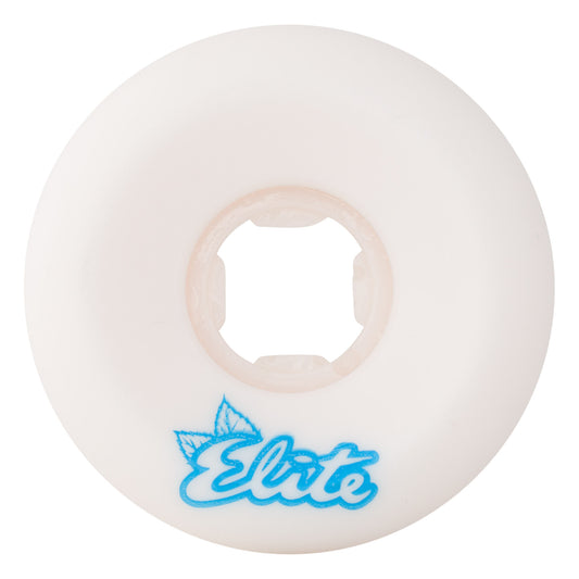 OJ Wheels 55mm 101a Wooten Screaming Cast Elite White Blue Hardline Skate Wheels (Set of 4)