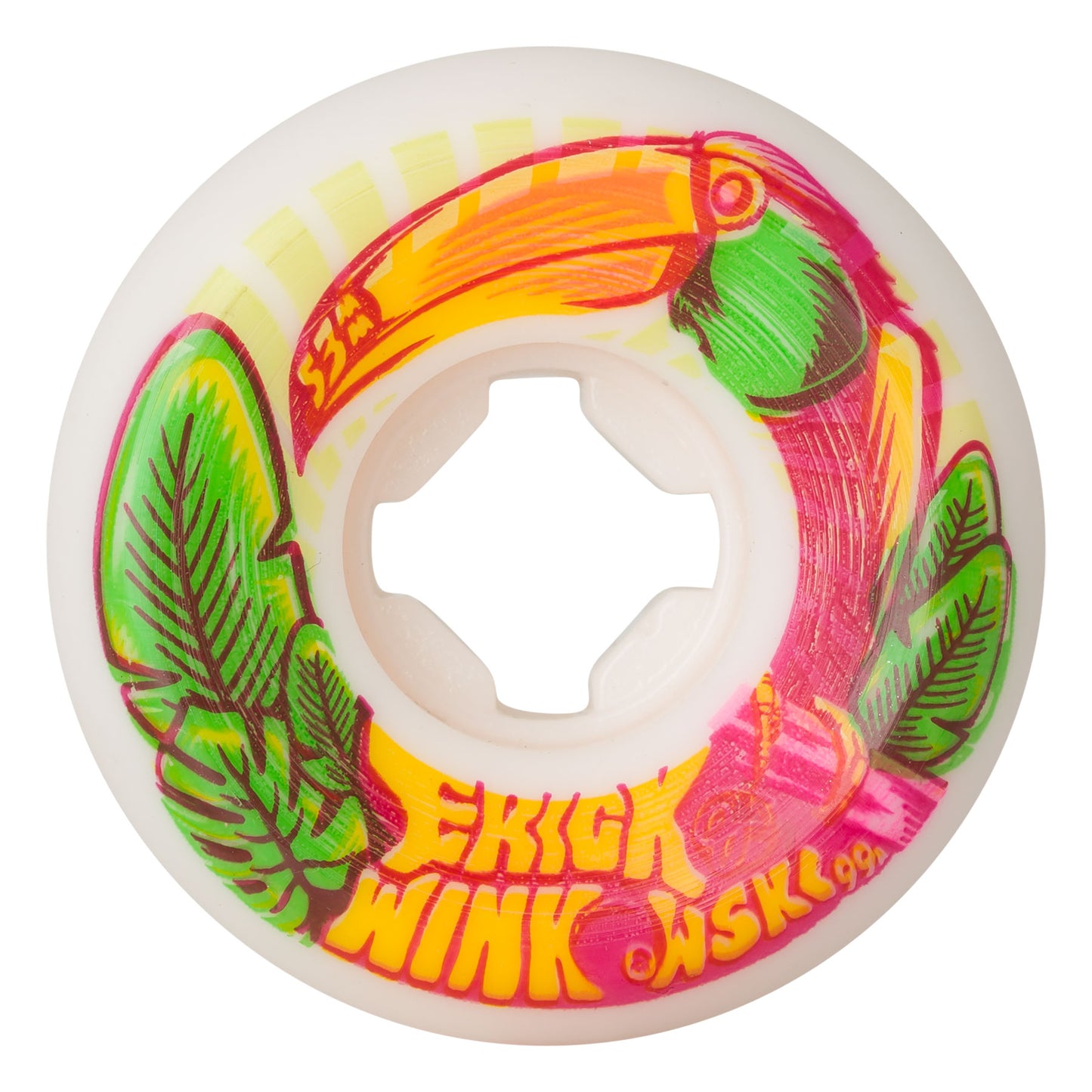 OJ Wheels 53mm 99a Erick Winkowski Tropics Elite White Mini Combo Skate Wheels