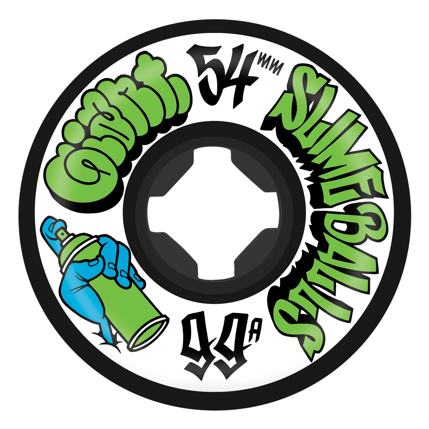 Slime Balls Wheels 54mm 99a Mike Giant Speed Balls Black Skate Wheels