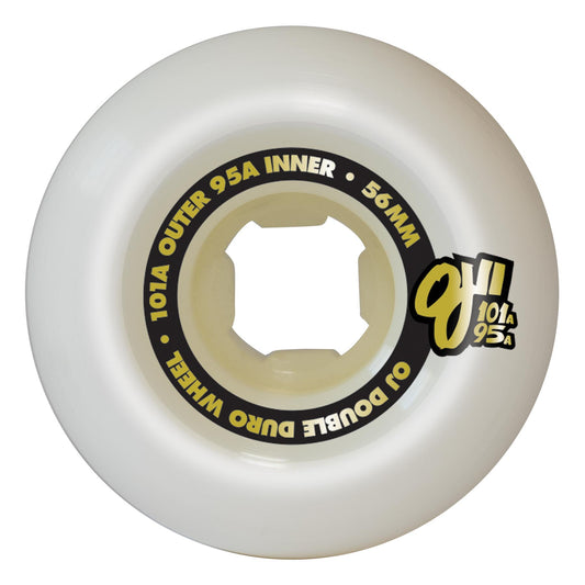 OJ Wheels Milton Martinez Gold Skeletons Double Duro White Mini Combo 56mm 101a/95a Skateboard Wheels
