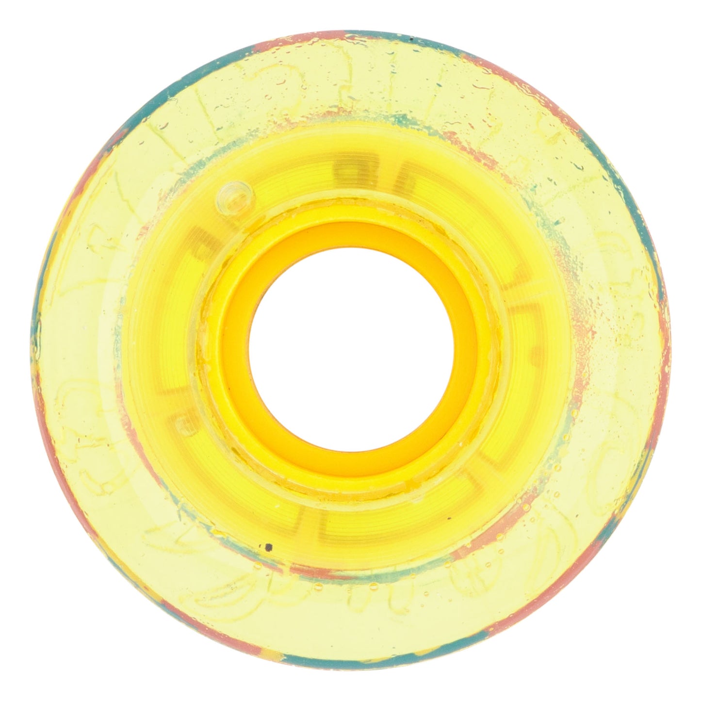 Ricta Wheels 54mm 78a Clear Splatter Clouds Camo Yellow Skateboard Wheels (Set of 4)