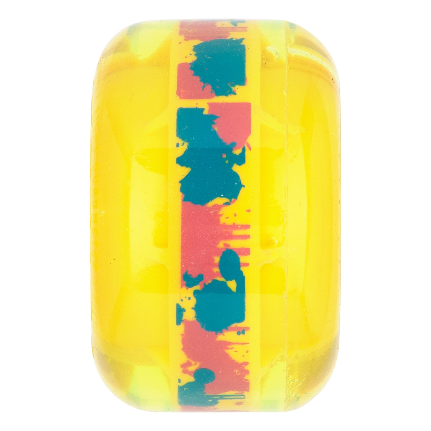 Ricta Wheels 54mm 78a Clear Splatter Clouds Camo Yellow Skateboard Wheels (Set of 4)