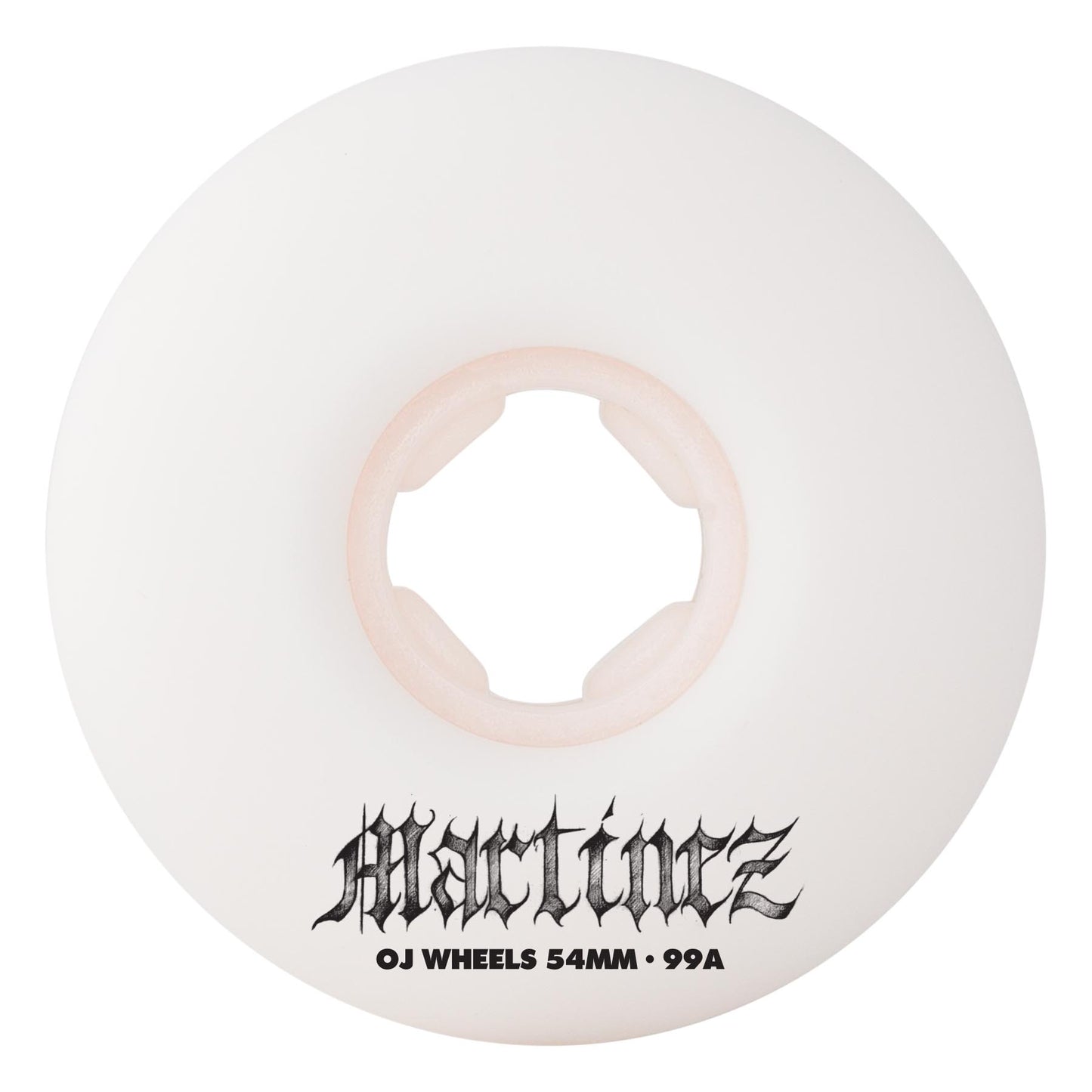 OJ Wheels 54mm 99a Milton Martinez Guero Chubbies White Skateboard Wheels (Set of 4)