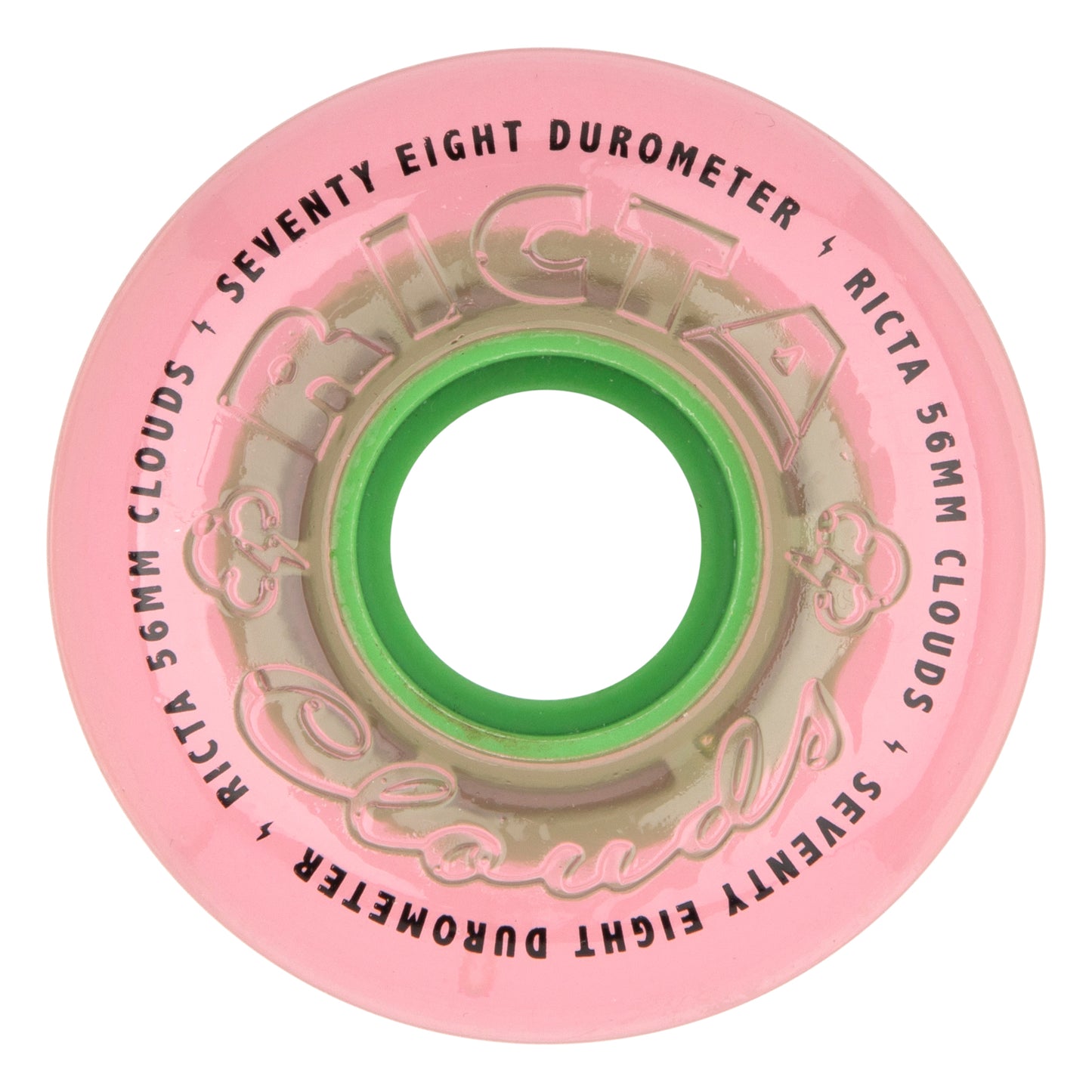Ricta Wheels 56mm 78a Watermelon Clouds Pink Skateboard Wheels