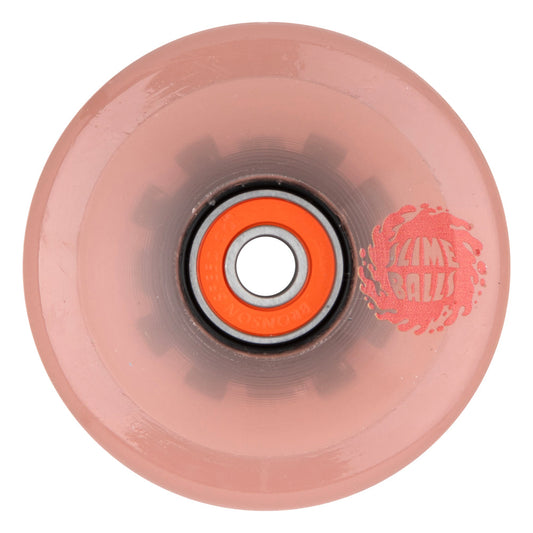 Slime Balls 66mm 78a Pink Eyes Light Ups OG Slime Pink Longboard Wheels