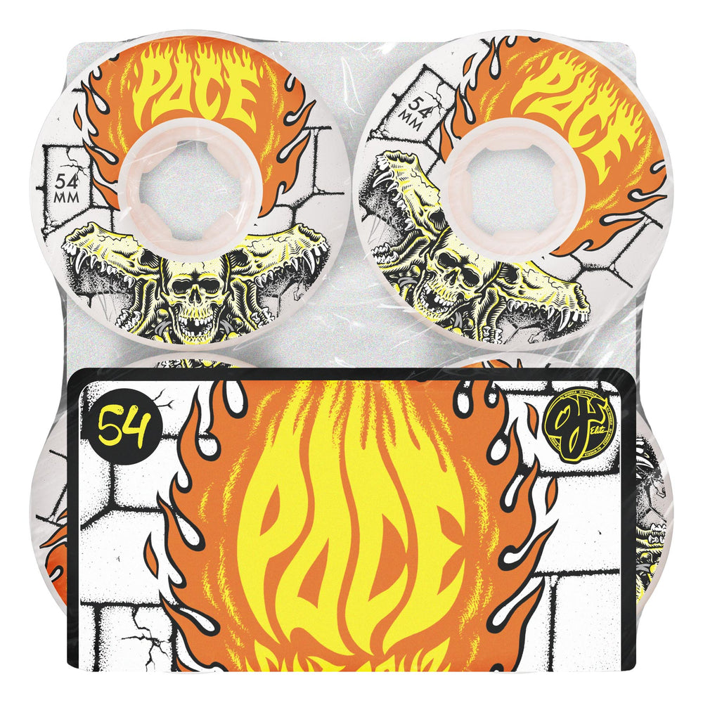 OJ Wheels 54mm 101a Rob Pace Dungeon Elite Chubbies White Skateboard Wheels