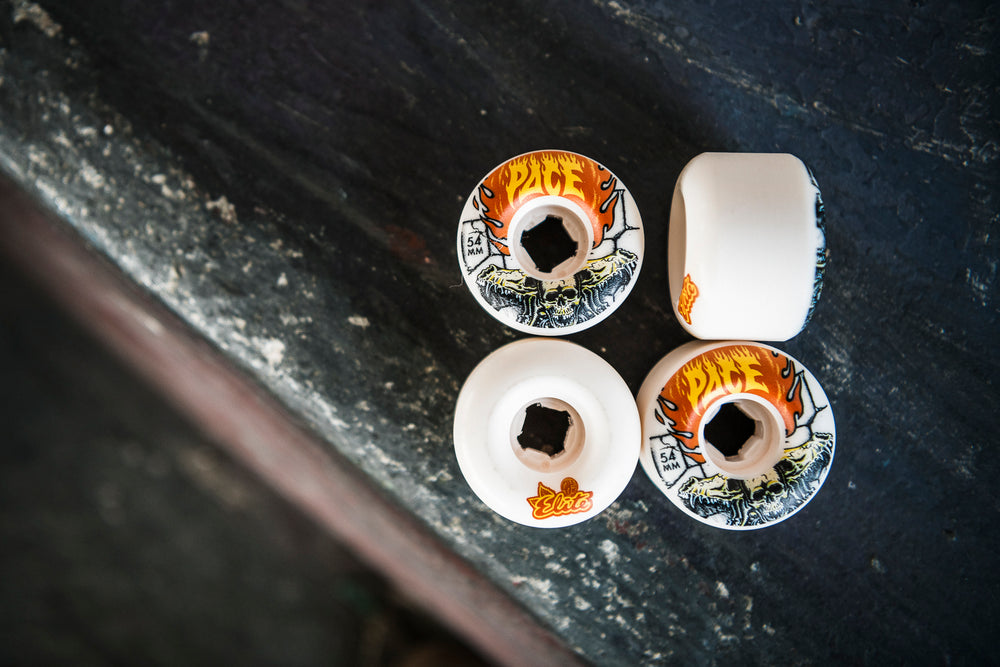OJ Wheels 54mm 101a Rob Pace Dungeon Elite Chubbies White Skateboard Wheels