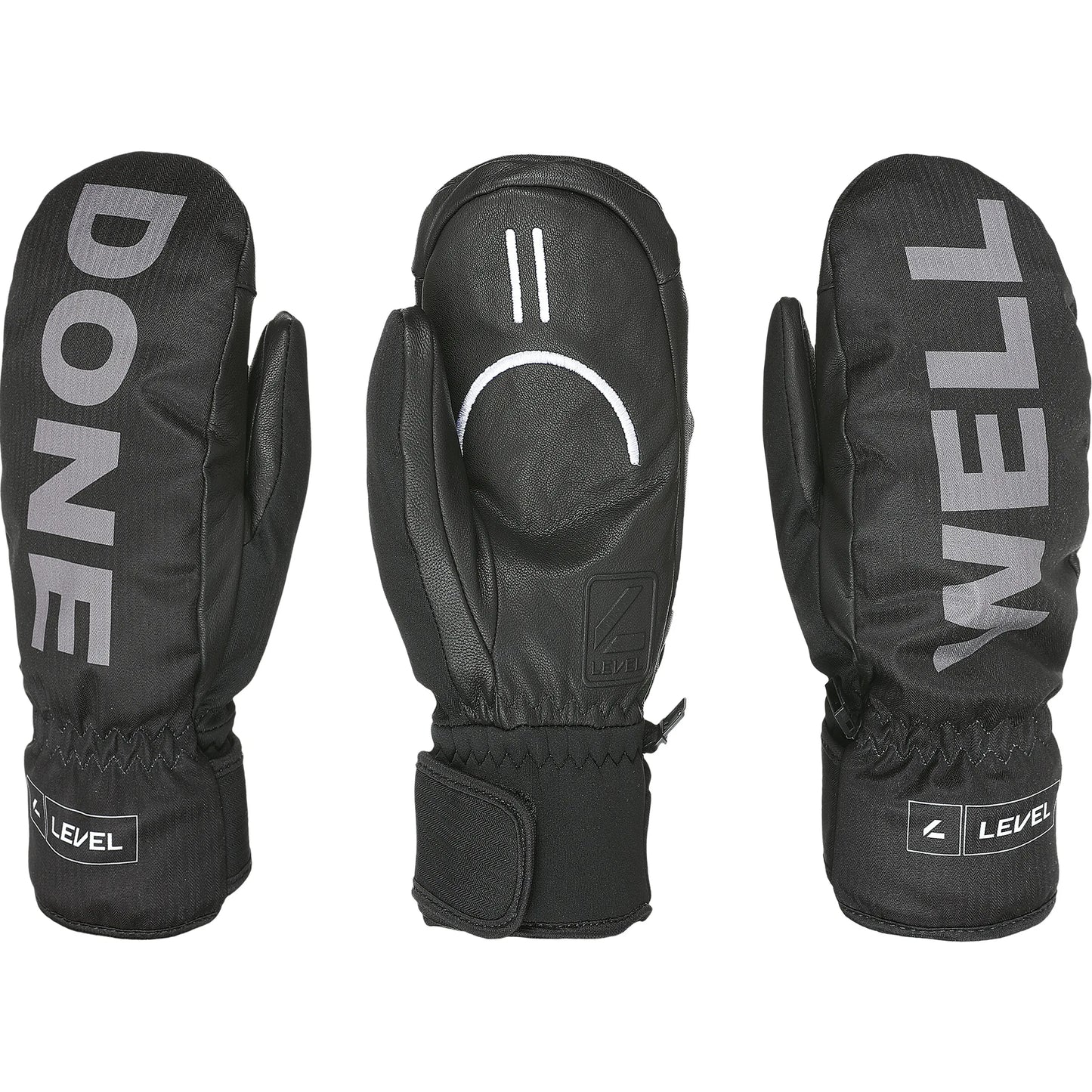 Level Gloves Vertigo Pro Ski Snowboard Mittens Logos