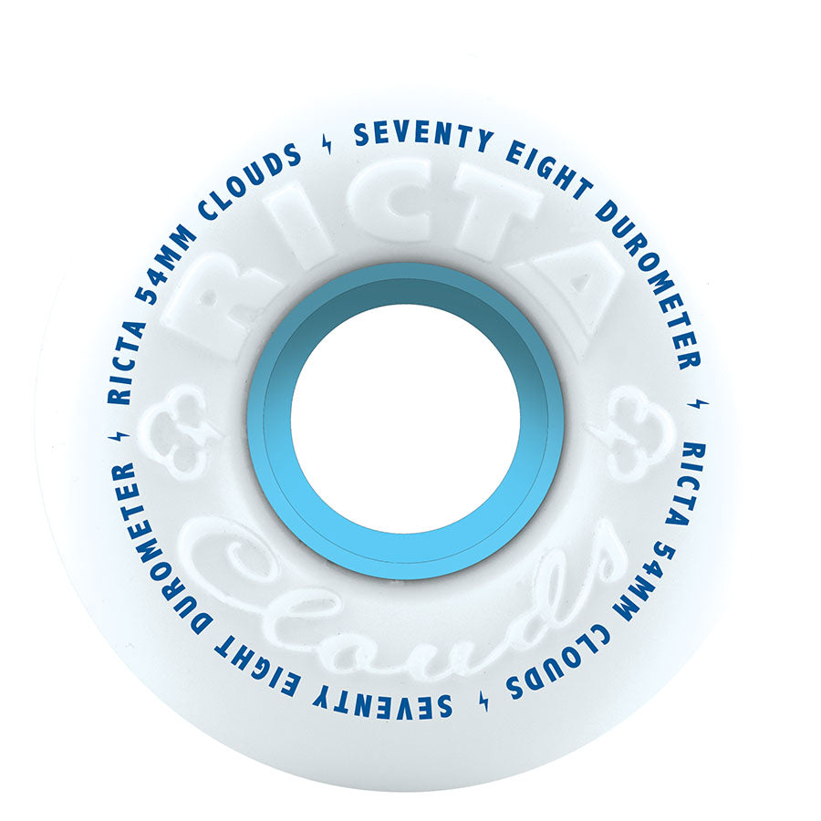Ricta Wheels 54mm 78a Clouds Blue Skateboard Wheels