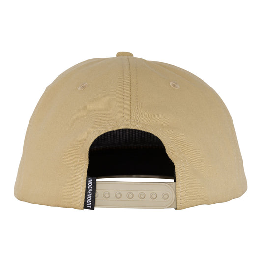 Independent Baseplate Snapback Unstructured Mid Hat, Tan, One Size