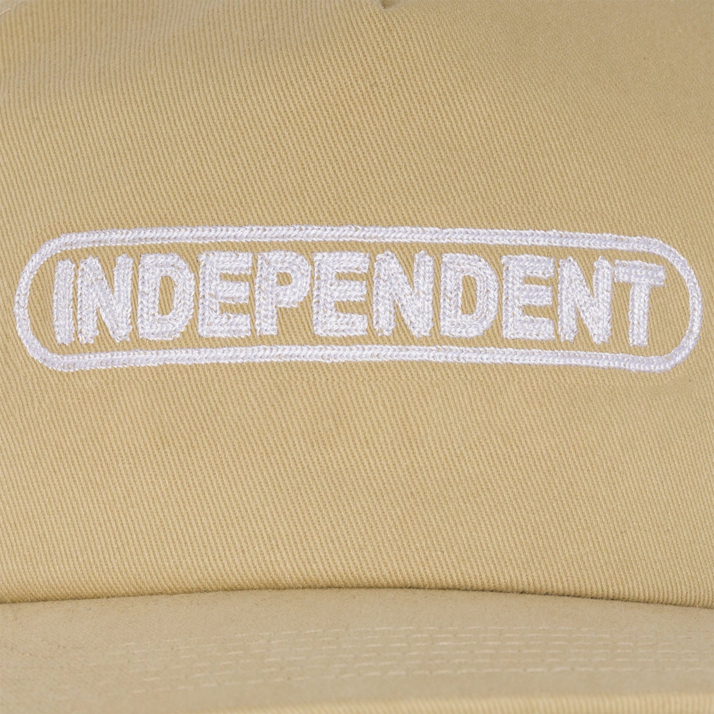 Independent Baseplate Snapback Unstructured Mid Hat, Tan, One Size