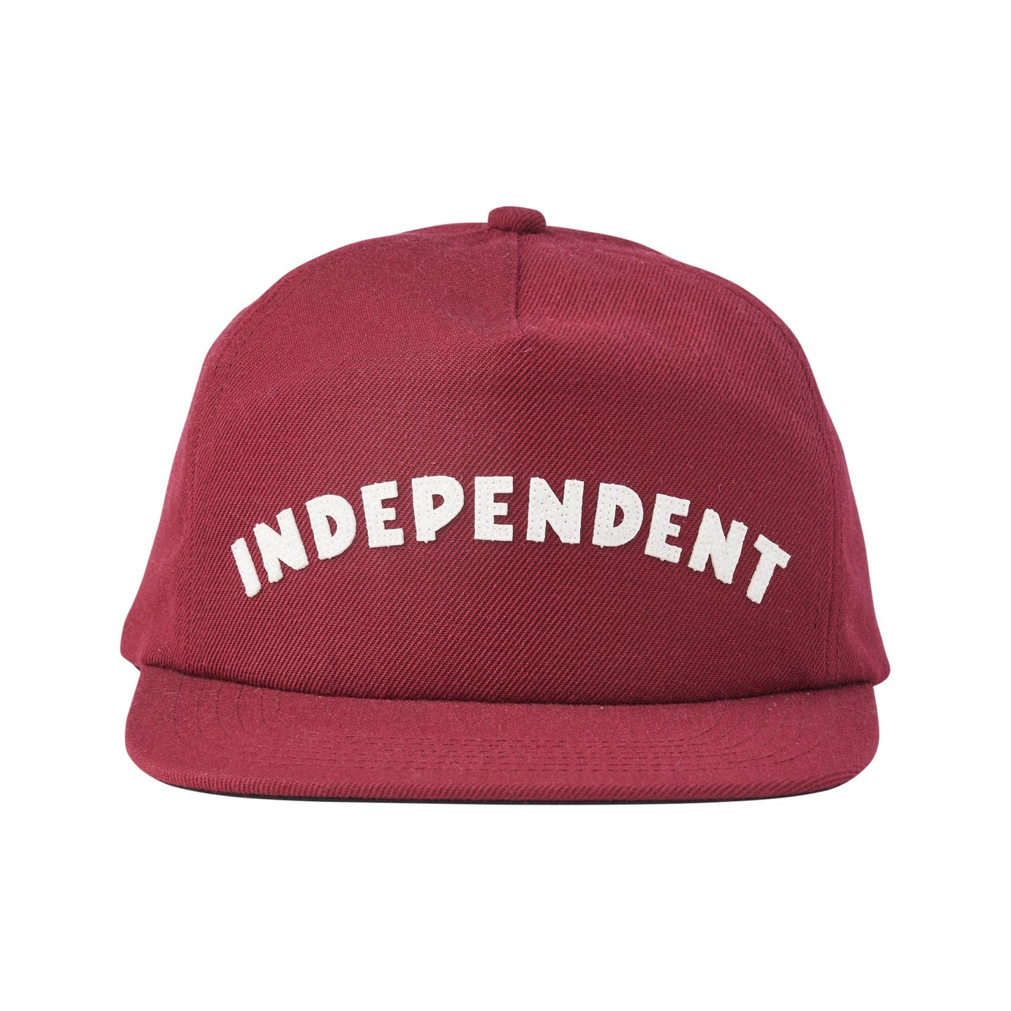 Independent Brigade Strapback Unstructured Mid Hat, Cardinal, One Size