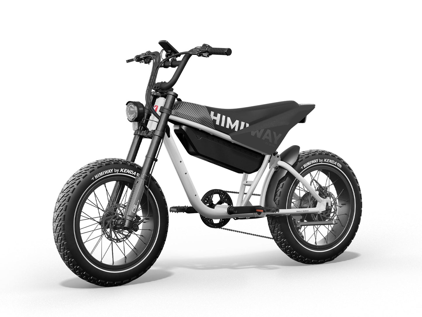 Himiway C5 Ultra 750W Motorbike Style Electric Bike White/Black