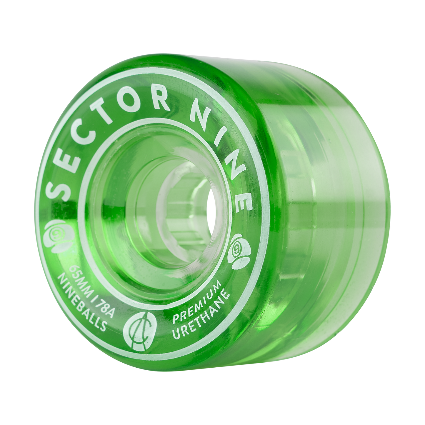 Sector 9 65mm 78a Nineballs Longboard Wheels Green