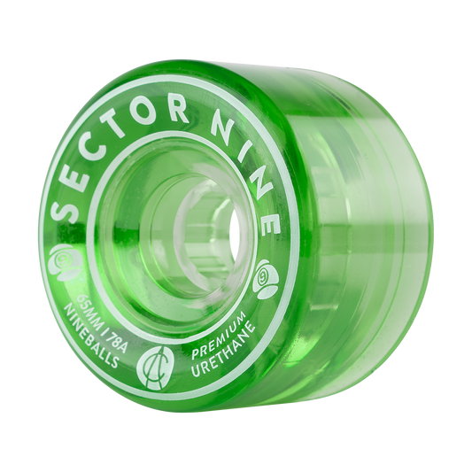 Sector 9 65mm 78a Nineballs Longboard Wheels Green