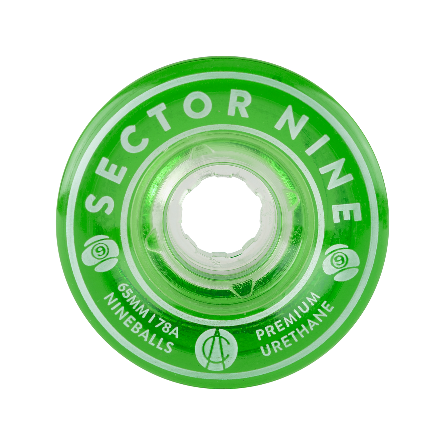 Sector 9 65mm 78a Nineballs Longboard Wheels Green