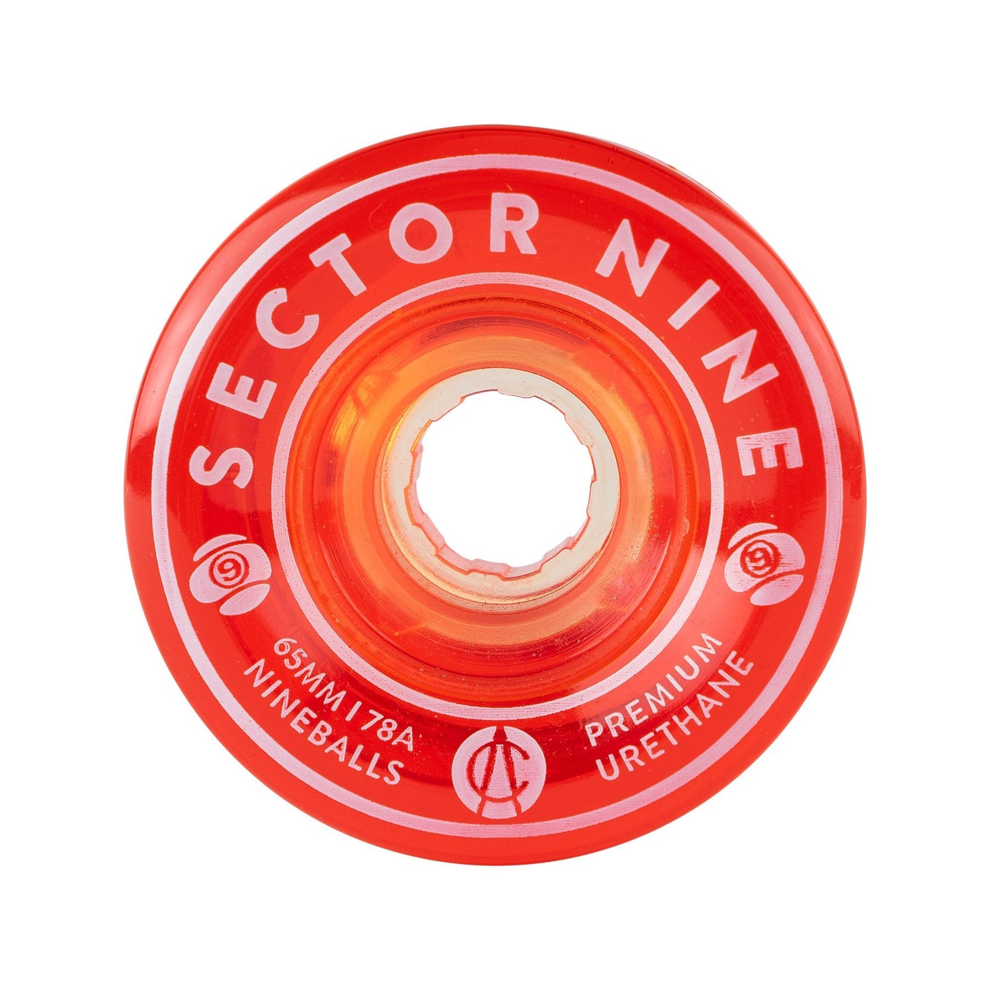Sector 9 65mm 78a Nineballs Longboard Wheels Red