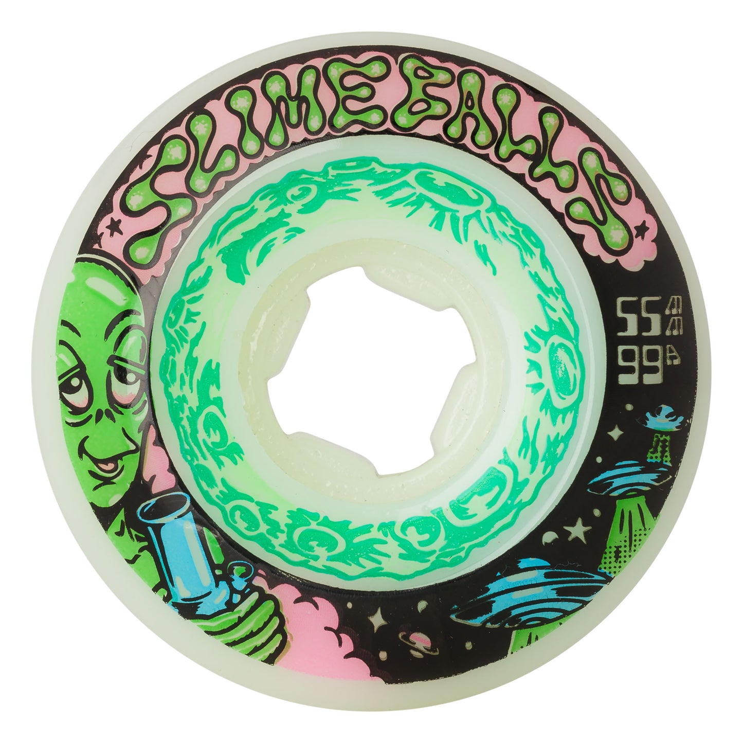 Slime Balls Wheels Saucers 55mm 95a Skateboard Wheels