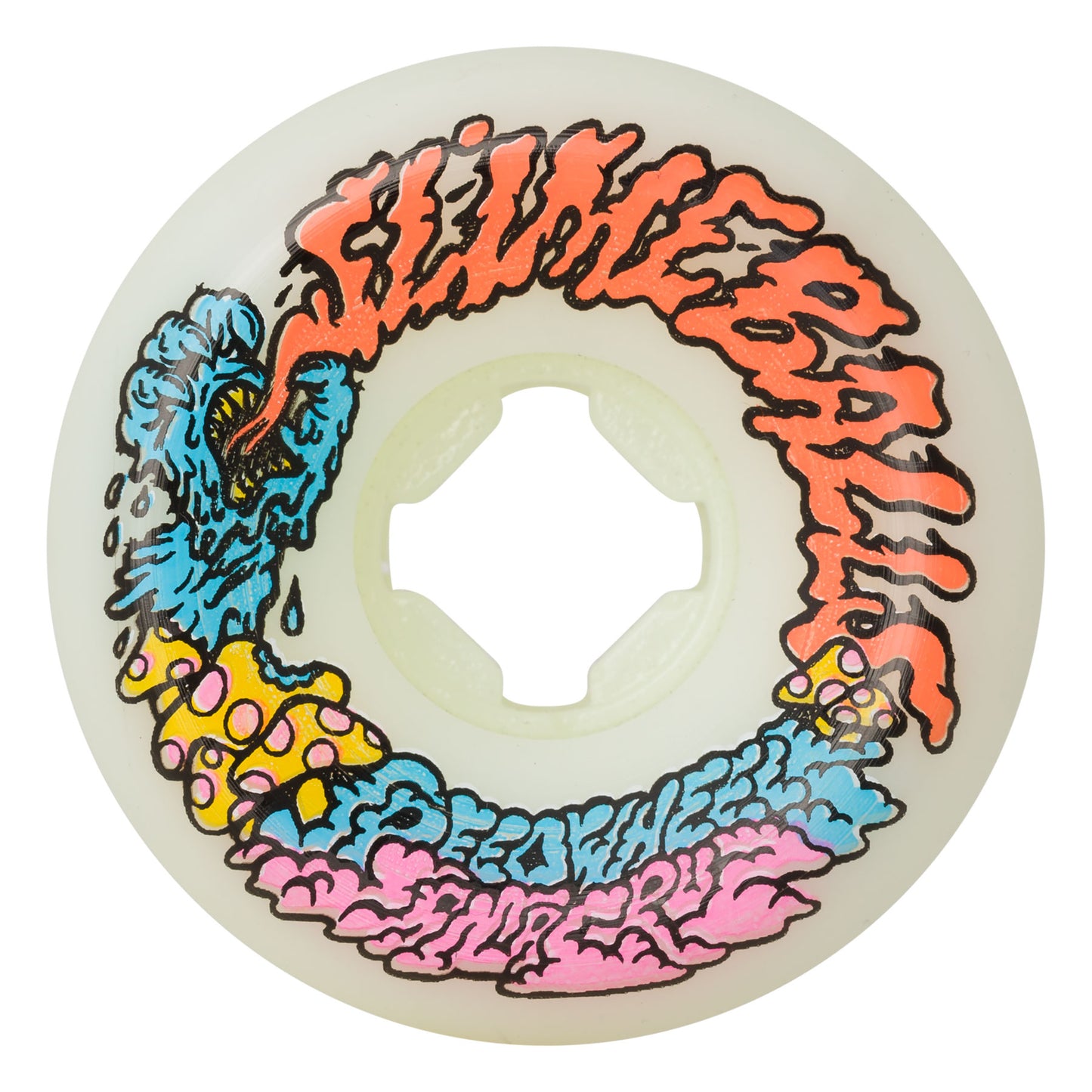 Slime Balls Wheels Vomit Mini White 56mm 97a Skate Wheels
