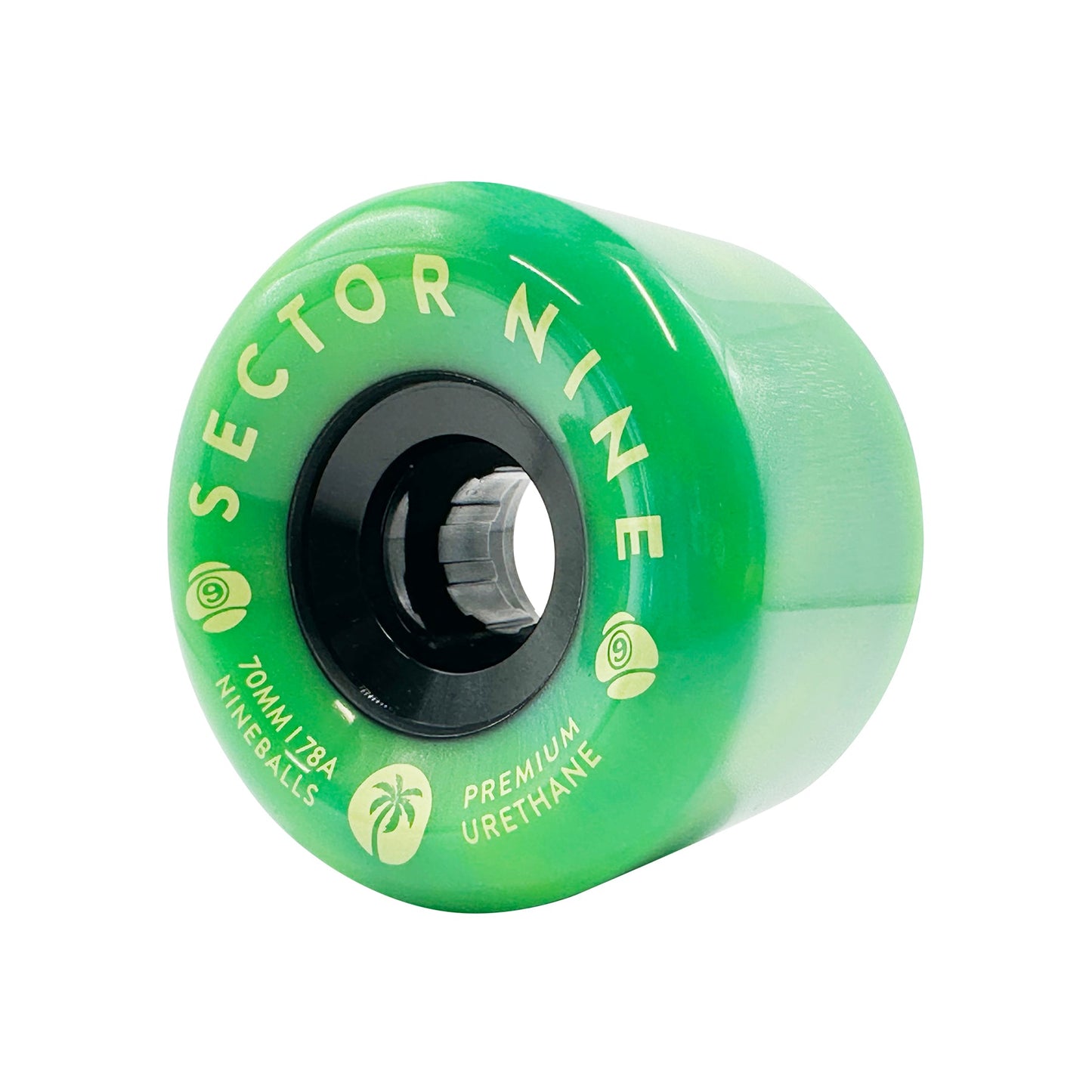 Sector 9 70mm 78a Nineballs Longboard Wheels Green Goblin