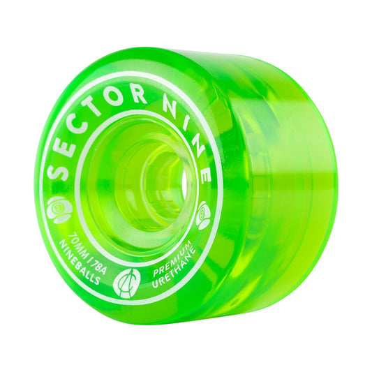 Sector 9 70mm 78a Nineballs Longboard Wheels Green